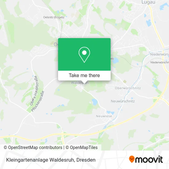 Карта Kleingartenanlage Waldesruh