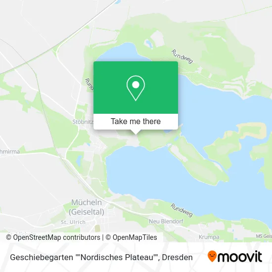 Карта Geschiebegarten ""Nordisches Plateau""
