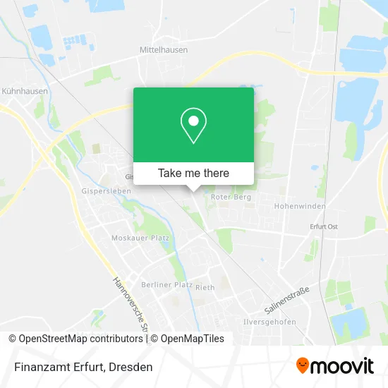 Карта Finanzamt Erfurt