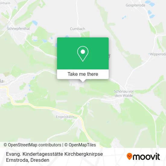 Карта Evang. Kindertagesstätte Kirchbergknirpse Ernstroda