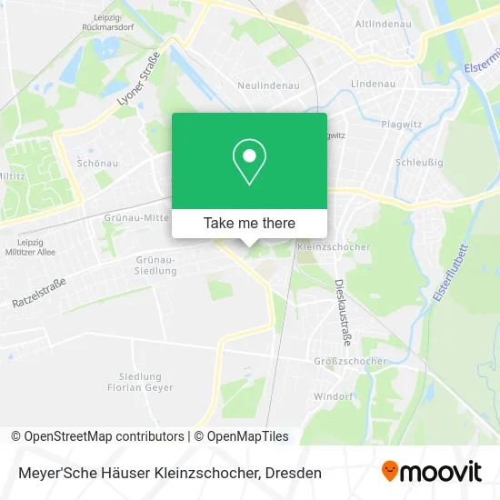 Карта Meyer'Sche Häuser Kleinzschocher