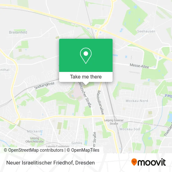 Карта Neuer Israelitischer Friedhof
