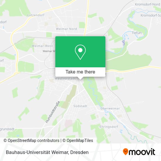 Карта Bauhaus-Universität Weimar