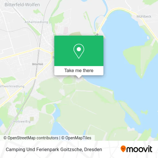 Карта Camping Und Ferienpark Goitzsche