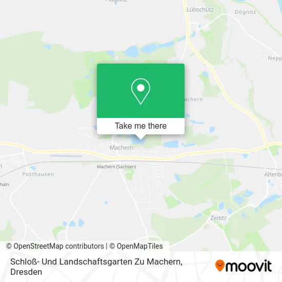 Карта Schloß- Und Landschaftsgarten Zu Machern