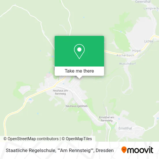 Карта Staatliche Regelschule, ""Am Rennsteig""