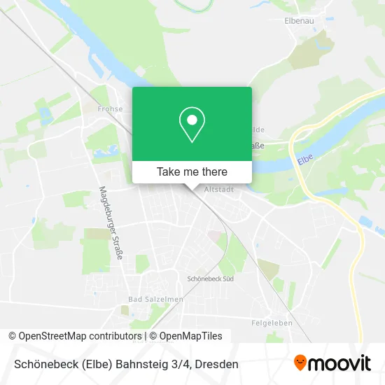 Карта Schönebeck (Elbe) Bahnsteig 3 / 4