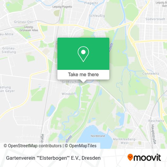 Карта Gartenverein ""Elsterbogen"" E.V.