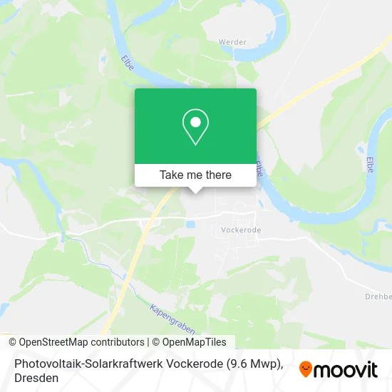 Карта Photovoltaik-Solarkraftwerk Vockerode (9.6 Mwp)