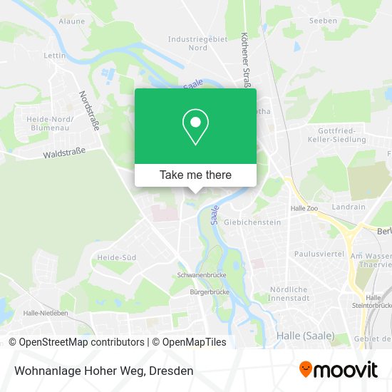Карта Wohnanlage Hoher Weg