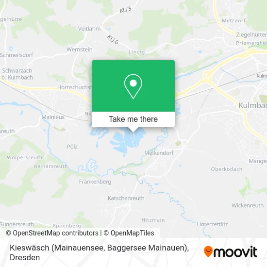 Карта Kieswäsch (Mainauensee, Baggersee Mainauen)