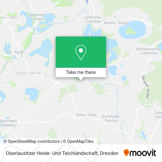 Карта Oberlausitzer Heide- Und Teichlandschaft