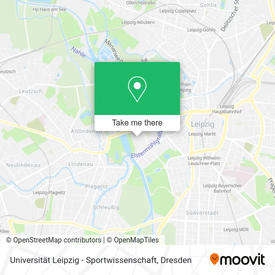Карта Universität Leipzig - Sportwissenschaft