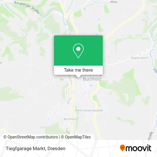 Карта Tiegfgarage Markt