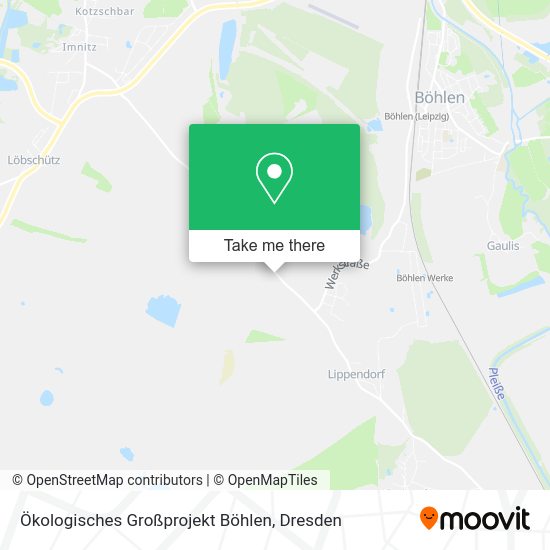 Карта Ökologisches Großprojekt Böhlen