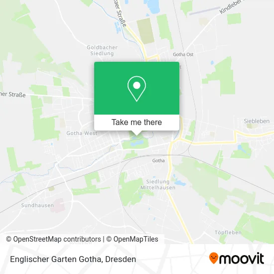 Карта Englischer Garten Gotha