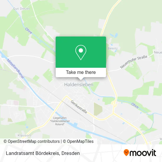 Карта Landratsamt Bördekreis