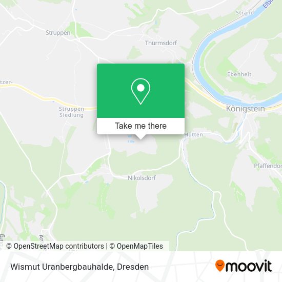 Карта Wismut Uranbergbauhalde