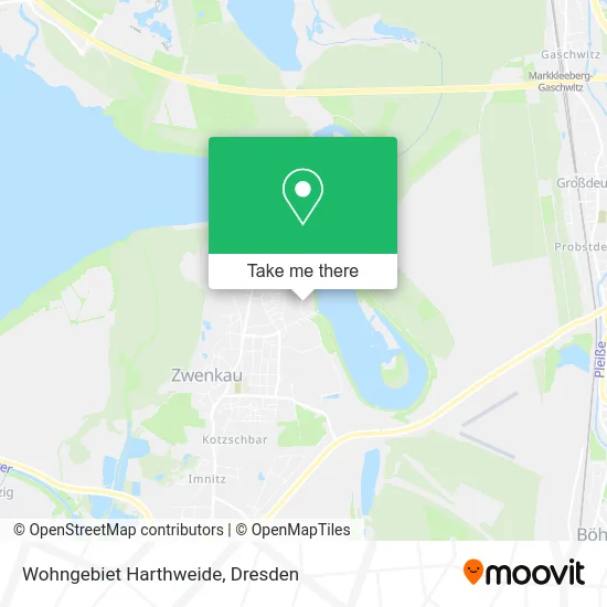 Карта Wohngebiet Harthweide