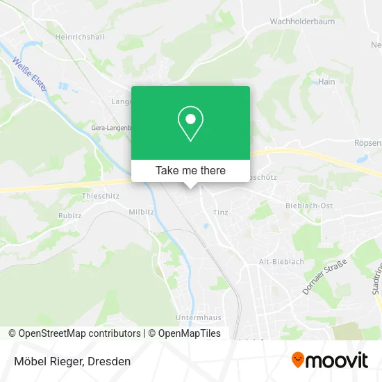 Карта Möbel Rieger