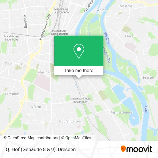Карта Q. Hof (Gebäude 8 & 9)