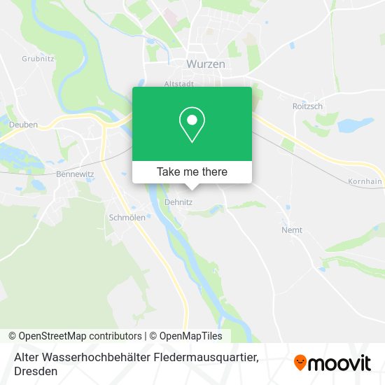 Карта Alter Wasserhochbehälter Fledermausquartier