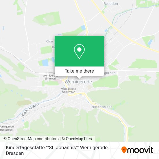 Карта Kindertagesstätte ""St. Johannis"" Wernigerode