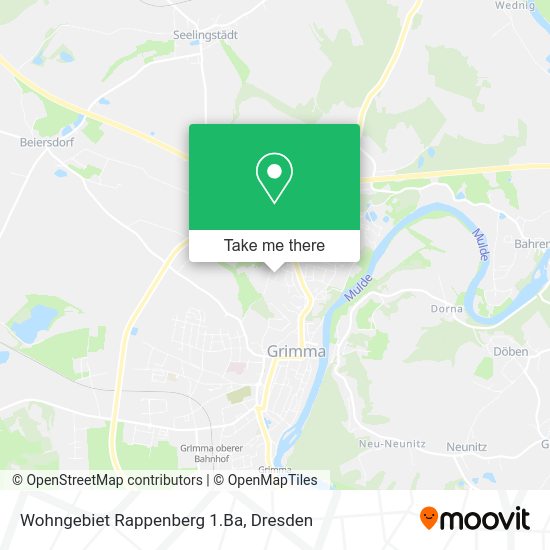 Карта Wohngebiet Rappenberg 1.Ba