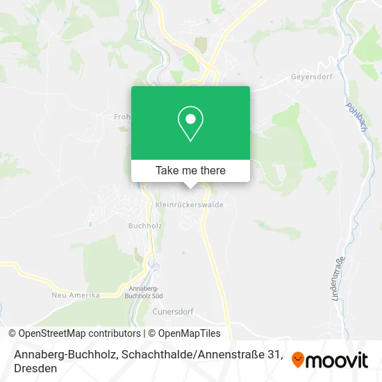 Карта Annaberg-Buchholz, Schachthalde / Annenstraße 31