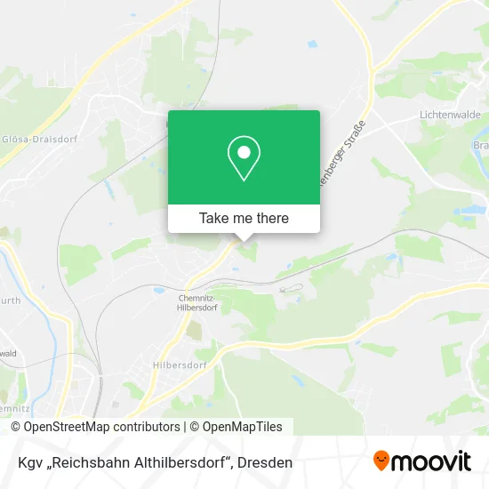 Карта Kgv „Reichsbahn Althilbersdorf“