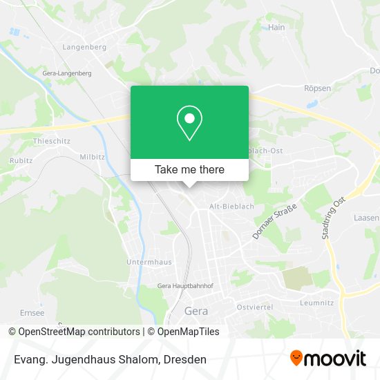 Карта Evang. Jugendhaus Shalom
