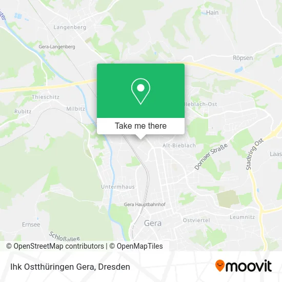 Карта Ihk Ostthüringen Gera