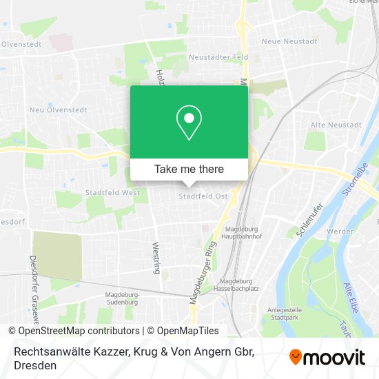Карта Rechtsanwälte Kazzer, Krug & Von Angern Gbr