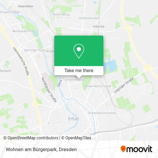 Карта Wohnen am Bürgerpark