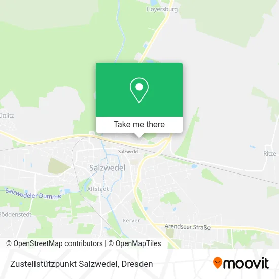 Карта Zustellstützpunkt Salzwedel