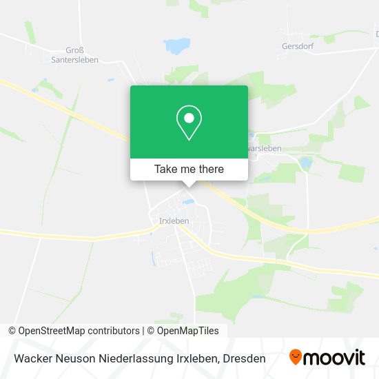 Карта Wacker Neuson Niederlassung Irxleben