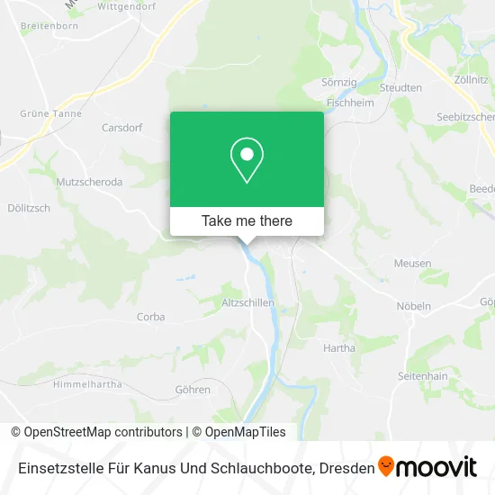 Карта Einsetzstelle Für Kanus Und Schlauchboote