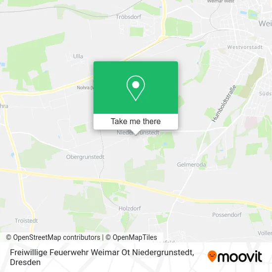 Карта Freiwillige Feuerwehr Weimar Ot Niedergrunstedt