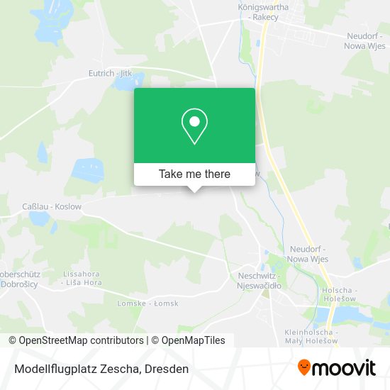 Карта Modellflugplatz Zescha
