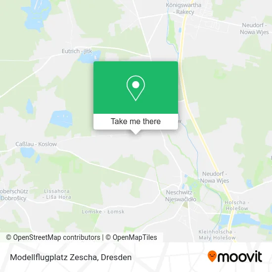 Карта Modellflugplatz Zescha