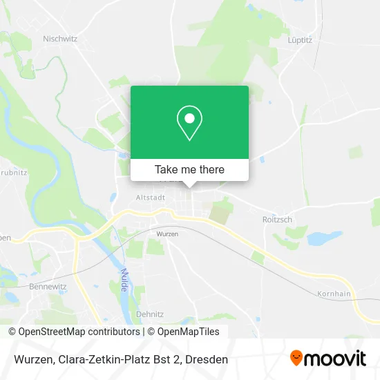 Карта Wurzen, Clara-Zetkin-Platz Bst 2