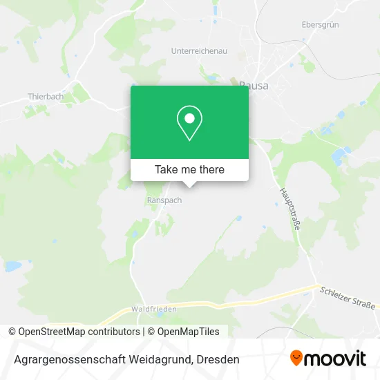 Agrargenossenschaft Weidagrund map