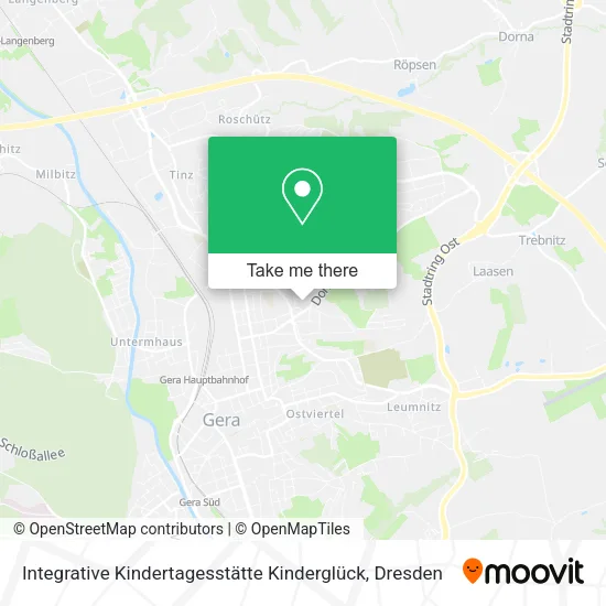 Карта Integrative Kindertagesstätte Kinderglück