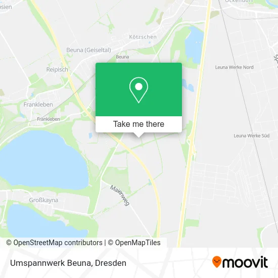 Карта Umspannwerk Beuna