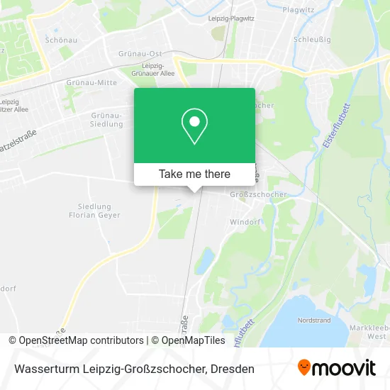 Карта Wasserturm Leipzig-Großzschocher