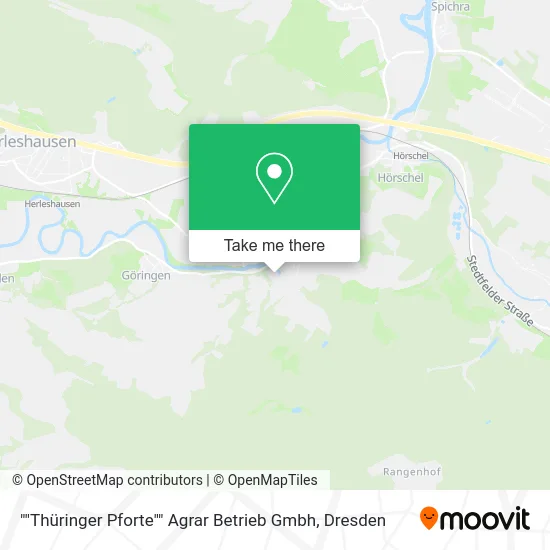Карта ""Thüringer Pforte"" Agrar Betrieb Gmbh