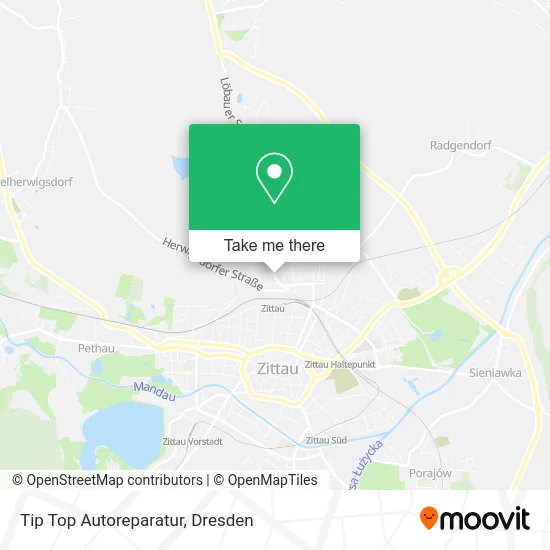 Карта Tip Top Autoreparatur