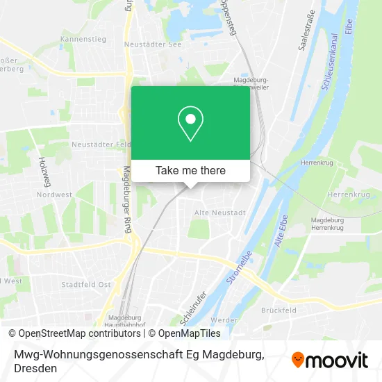 Карта Mwg-Wohnungsgenossenschaft Eg Magdeburg