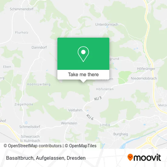 Карта Basaltbruch, Aufgelassen