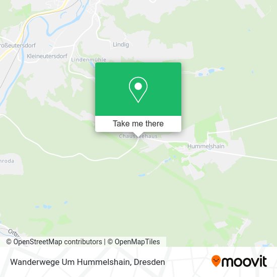 Карта Wanderwege Um Hummelshain
